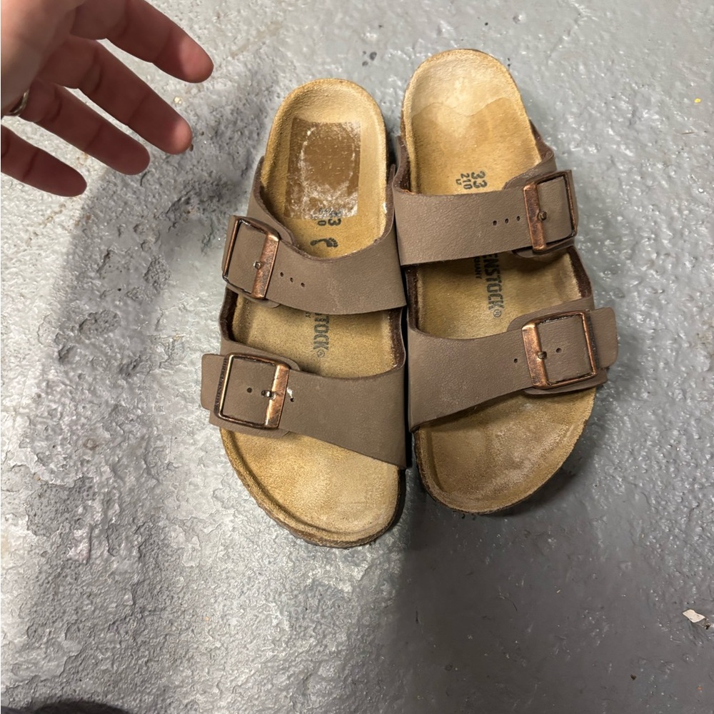Brown Double Strap Sandals